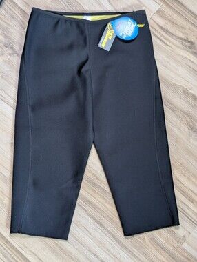 NWT Hot Shapers Neotex Womens Black Capri Pants 2XL